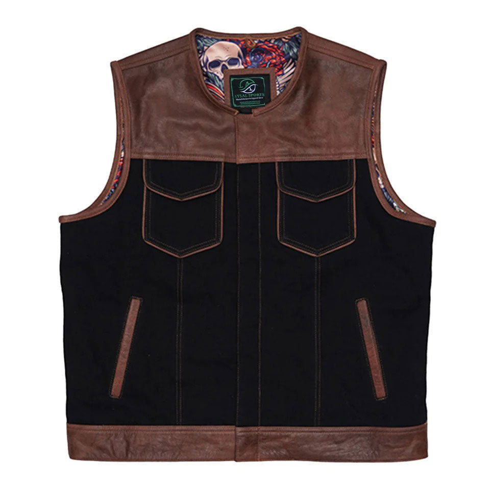 Biker Leather Vest