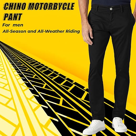 Protective motorcycle pants with CE armor compatibility by Aysal Sports
