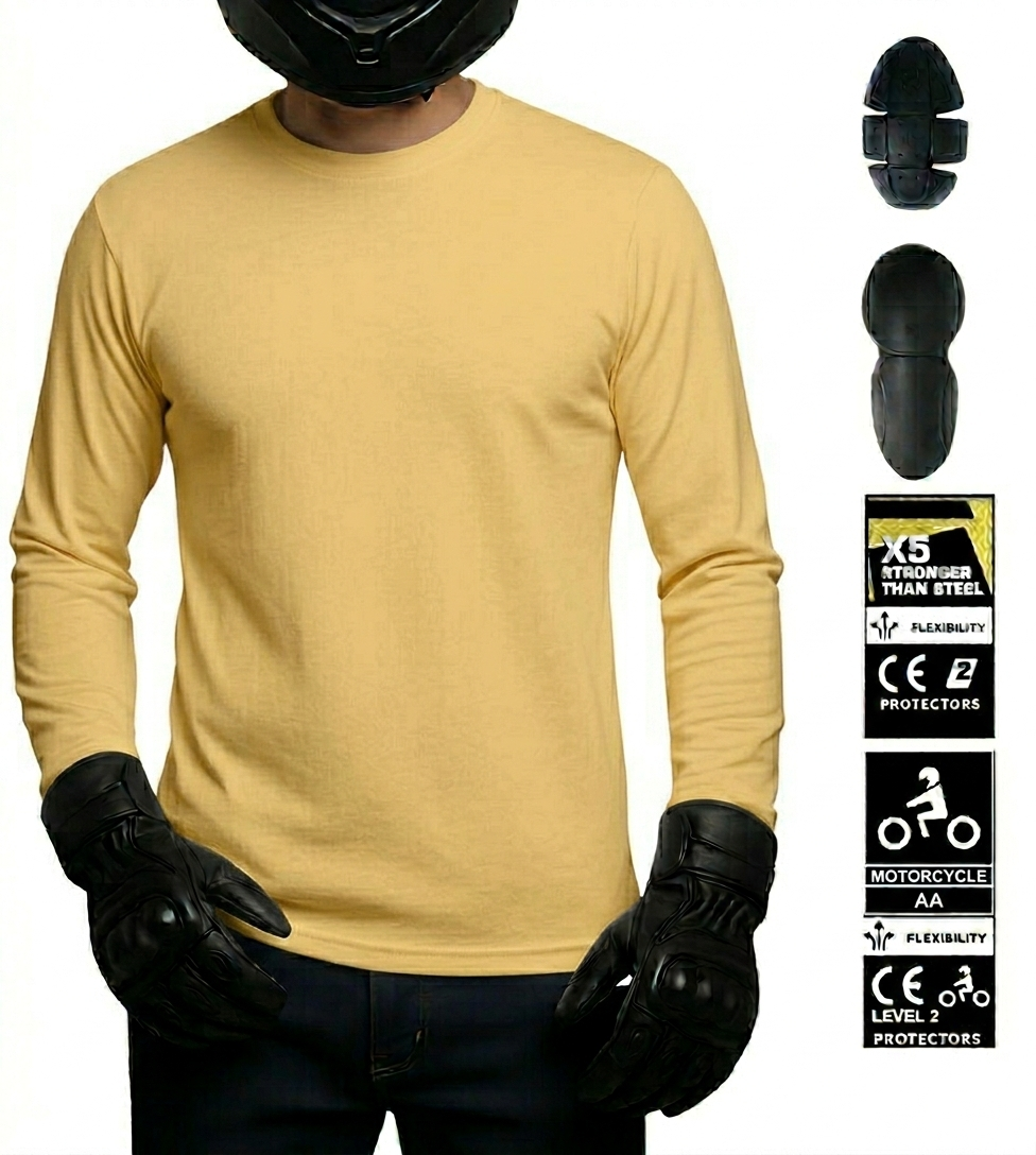 Motorcycle Kevlar Lined T-shirt 