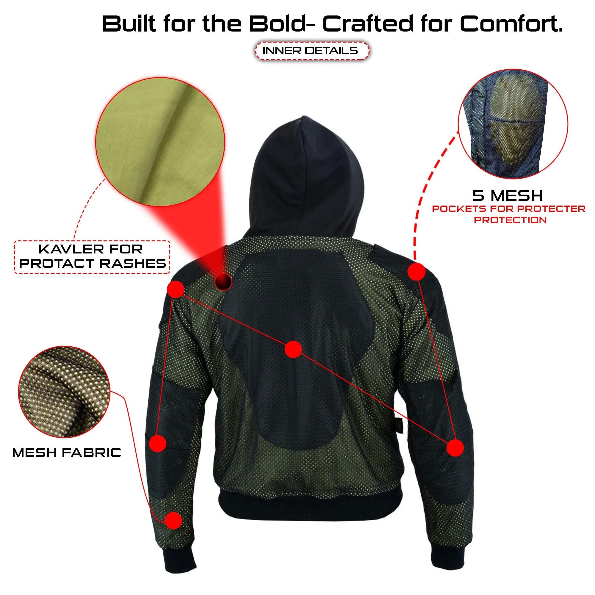 Black hoodie with additional views and a yellow logo 