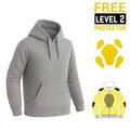 Gray Motorcycle Kevlar Lined Hoodie