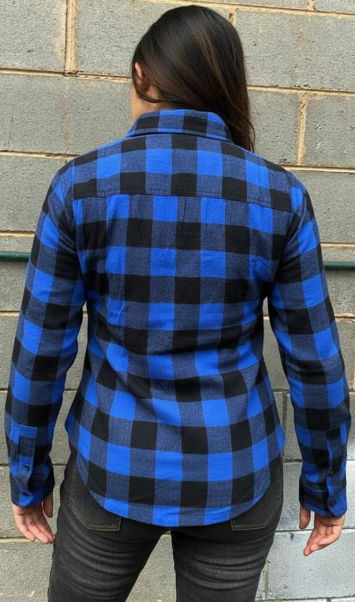 Ladies Flannel Motorcycle Shirt