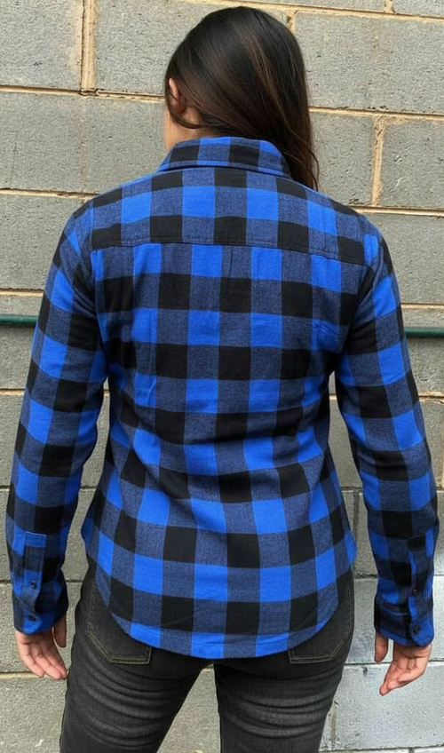 Ladies Flannel Motorcycle Shirt