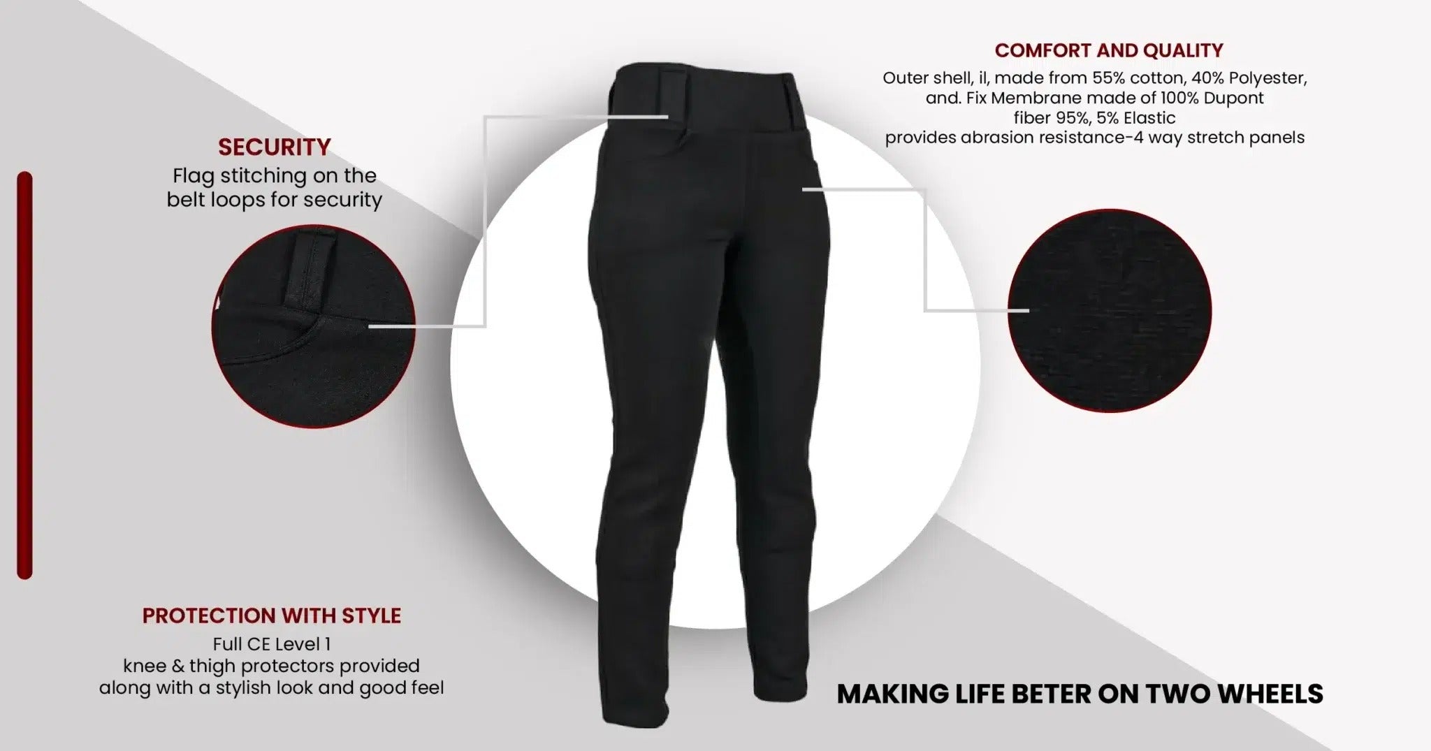 Black Ladies Protective Lagging