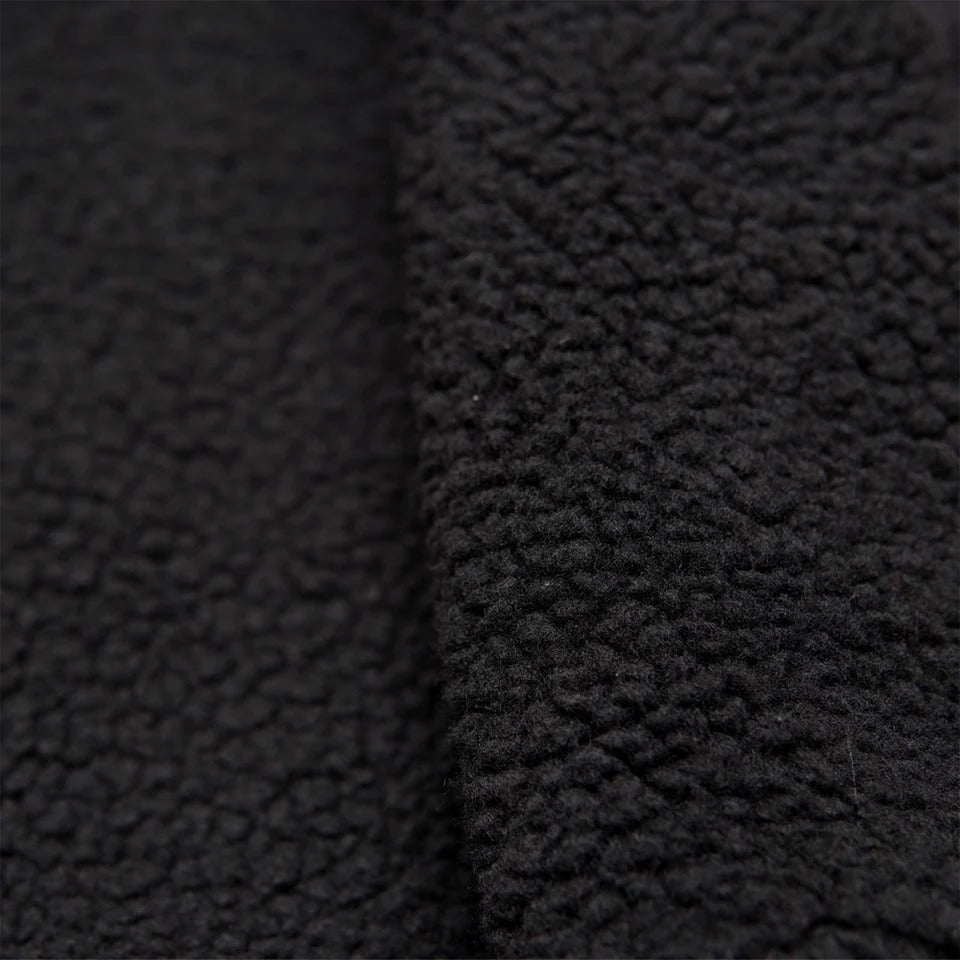 Close-up of black textured fabric
