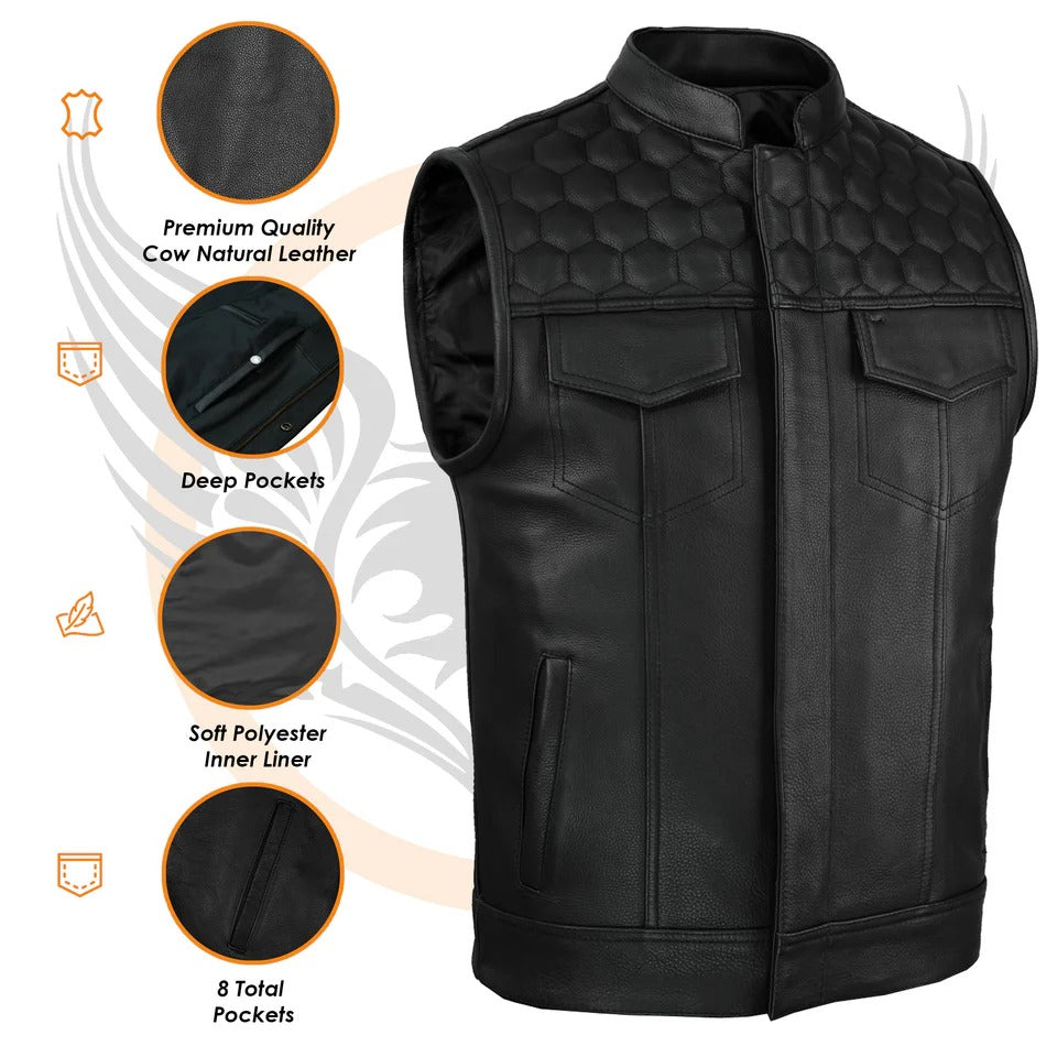 Bikergears Biker Leather Vest