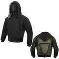 Black Motorcycle Kevlar Lined Hoodie