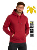 Red Motorcycle Kevlar Lined Hoodie