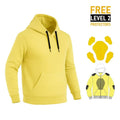 Yellow Motorcycle Kevlar Lined Hoodie